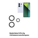 ucuzmi bulvar telefon Redmi Note 13 Pro 5G HD Arka Kameralara Lens Koruyucu Cam
