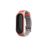 ucuzmi Xiaomi Mi Band 3 - Mi Band 4 Akıllı Bileklik Kordon Kayış 3m Sport Serisi Gri-turuncu Renk