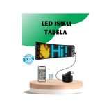 UCUZTEKNO 114595794 Usb Destekli Led Mağaza Tabelası Renkli Rgb Kayan Yazı Paneli Çok Renkli