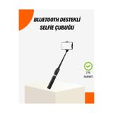 UCUZTEKNO Bluetooth’lu Işıklı Selfie Çubuğu – Katlanabilir, 130 cm