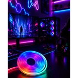 Ucuztekno Kumandalı Su Geçirmez RGB Led Şerit Işık Müzik Senkronlu Neon Led