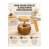 UCUZTEKNO Manyetik Karıştırıcı Kupa – 400 ml, C Tipi Şarjlı, Akıllı Tasarım Yeni Nesil