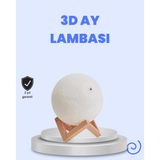 Ucuztekno popüler RGB Modlu 16 Renkli Ay Gece Lambası 3D Baskı 2026