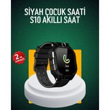 Ucuztekno popüler S10 Siyah Çocuk Takip Saati Güvenli Alan Uyarısı ve Sesli Mesaj 2026
