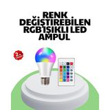 Ucuztekno tekno 2025 RGB LED Ampul Uzaktan Kumandalı Renkli Işık A Kalite 2026
