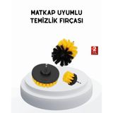 Ucuztekno tekno 3’lü Matkap Temizlik Fırçası Seti – Banyo, Mutfak ve Araç Jantı İçin Etkili 2026