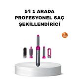 Ucuztekno tekno 5’i 1 Arada Saç Şekillendirme Seti Negatif İyon Teknolojili ve Hızlı Kurutmalı 2026