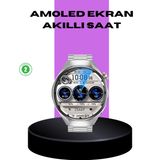 Ucuztekno tekno Akıllı Saat Metal Kordonlu Tam Ekran AMOLED – Arama ve Sağlık Takip Özellikli 2026