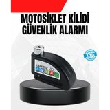 Ucuztekno tekno Alarm Disk Fren Kilidi Paslanmaz Çelik Motosiklet Scooter Bisiklet 2026