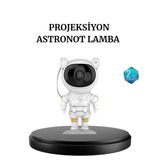 Ucuztekno tekno Astronot Projeksiyon Lambası Bluetooth Müzikli ve Uzaktan Kumandalı 2026