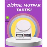 Ucuztekno tekno Beyaz Plastik Dijital Mutfak Tartısı – 24x16.8x1.5cm 2026