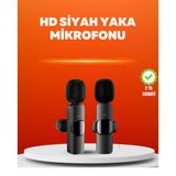 Ucuztekno tekno Çift Mikrofonlu Kablosuz Kayıt Seti iPhone Uyumlu Mini Mikrofon 2026
