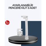 Ucuztekno tekno Çocuk Güvenliği İçin Cam Pencere Kilidi 3 Adet 2026