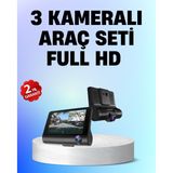 Ucuztekno tekno Full HD 1080P 3 Kameralı Araç DVR – Gece Görüşlü ve G-Sensörlü Güvenlik Çözümü