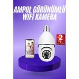 Ucuztekno tekno Güvenlik Kamerası Wi-Fi Özellikli 360 Derece Full Hd 1080p Ampül Kamera 2026