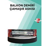 Ucuztekno tekno Kare Küpeşte Uyumlu Balkon Çamaşır Askısı 25x60 cm Beyaz Pratik 2026