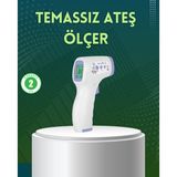 Ucuztekno tekno Kızılötesi Temassız Ateş Ölçer LCD Ekranlı Hassas Termometre 2026