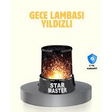 Ucuztekno tekno LED Renk Değiştiren Yıldız Projektör Galaxy Efektli Gece Lambası 2026