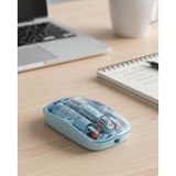 Ucuztekno tekno Mavi Kablosuz Mouse Bluetooth ve USB Çift Mod Bağlantılı 2026