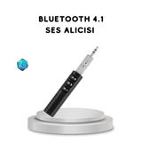Ucuztekno tekno Mini Bluetooth Ses Alıcısı 3.5mm Girişli Kablosuz Müzik Adaptörü 2026