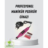 Ucuztekno tekno Profesyonel Tırnak Manikür Aleti – Şarjlı, Ayarlanabilir Hız, Düşük Titreşim ve Ses