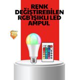 Ucuztekno Tekno Rgb Uzaktan Kumandalı Led Ampul 16 Renkli A Kalite 2026