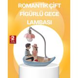 Ucuztekno tekno Romantik Çift Figürlü Gece Lambası Sandal Model Sevgiliye Özel Hediye 2026