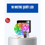 Ucuztekno tekno Sese Duyarlı 10M Smart Şerit Led IOS Android Kontrollü RGB Işık 2026