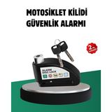Ucuztekno tekno Titreşim Sensörlü Alarm Disk Kilidi Motosiklet Scooter Bisiklet 2026