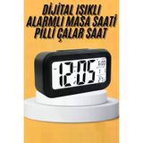 UCUZTEKNO TYCA428DAAA86759D3C44F309 Dijital Masa Saati Takvim Çalar Saat Alarmlı Işıklı Led Ekran Pilli