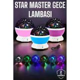 UCUZTEKNO XXUCZSTARMASTERR-1 Preminyum Mavi Ve Mor Işıklı Projeksiyon Lambası
