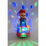 UDATOYS Danscı Süper Mario Müzikli Işıklı Dans Eden Hareketli Maryo Oyuncak 21 cm - Mavi