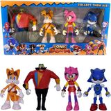 Udatoys Metal Sonic Amy Tails Dr Ivo 4lü Sonik Figür Oyuncak Seti - Renkli