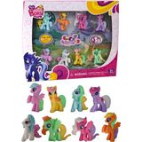 UDATOYS My Little Pony 8 Li Oyuncak Pony At Karakter Figür Seti Kız Çocuklar İçin Eğlenceli