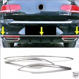 Ueskrom Vw Passat B8 Krom Arka Tampon Alt Çıta 3 Parça 2014-2019 Paslanmaz Çelik
