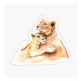 Ufak Bebek Aslan Araba Oto Sticker Etiket Renkli W5
