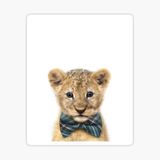 Ufak Bebek Aslan Araba Oto Sticker Etiket Renkli W6