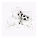 Ufak Bebek Deniz Aslan Araba Oto Sticker Etiket Renkli Z1