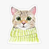 Ufak Bebek Kedi Araba Oto Sticker Etiket Renkli A6