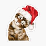 Ufak Bebek Kedi Araba Oto Sticker Etiket Renkli A7