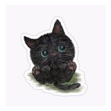 Ufak Bebek Kedi Araba Oto Sticker Etiket Renkli C5