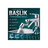 Ufak Tefek Şeyler 1080 Derece Dönebilen Robot Kol Musluk Başlığı - Çift Fonksiyonlu Hareketli Lavabo Uzatma Aparatı