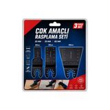 Ufak Tefek Şeyler 3'lü Çok Amaçlı Raspalama ve Testere Bıçağı Seti Akülü Matkap Devir Ayarlı Raspa Uçları