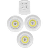 Ufak Tefek Şeyler 3'lü Uzaktan Kumandalı LED Ampul 1,8 W Beyaz Işık Duy Tipi X Metal Özellikli
