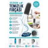 Ufak Tefek Şeyler Biberon Şişe Temizleme Fırçası Uzun Saplı Matara Bardak Termos Kavanoz Yıkama Fırçası