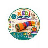 Ufak Tefek Şeyler Kıvrımlı S Şeklinde Kedi Oyun Tüneli 123 Cm Katlanabilir Hışırtılı Gökkuşağı Kedi Aktivite Oyuncağı