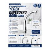 Ufak Tefek Şeyler Mix Lavabo Bataryası Yedek Deveboynu Boru - Kısa Tip Krom Kaplama Döner Boru