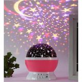 Ufak Tefek Şeyler Star Dekoratif Çocuk Odası Gece Lambası Pembe Dönen Projeksiyon Gece Lambası Star Master Ay Yıldız LED