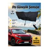 Ufak Tefek Şeyler TESLA MODEL Y PERFORMANCE Araca Uygun Oto Ön Cam Güneşliği Şemsiye - Numaratör Hediyeli