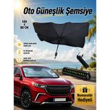 Ufak Tefek Şeyler Volkswagen Caddy Maxı Van 2.0 Tdı Scr Bmt 102 Dsgaraca Uygun Araç Ön Cam Güneşliği Katlanabilir Şemsiye Perde Oto Güneşlik Numaratör Hediyeli - Siyah - Gümüş